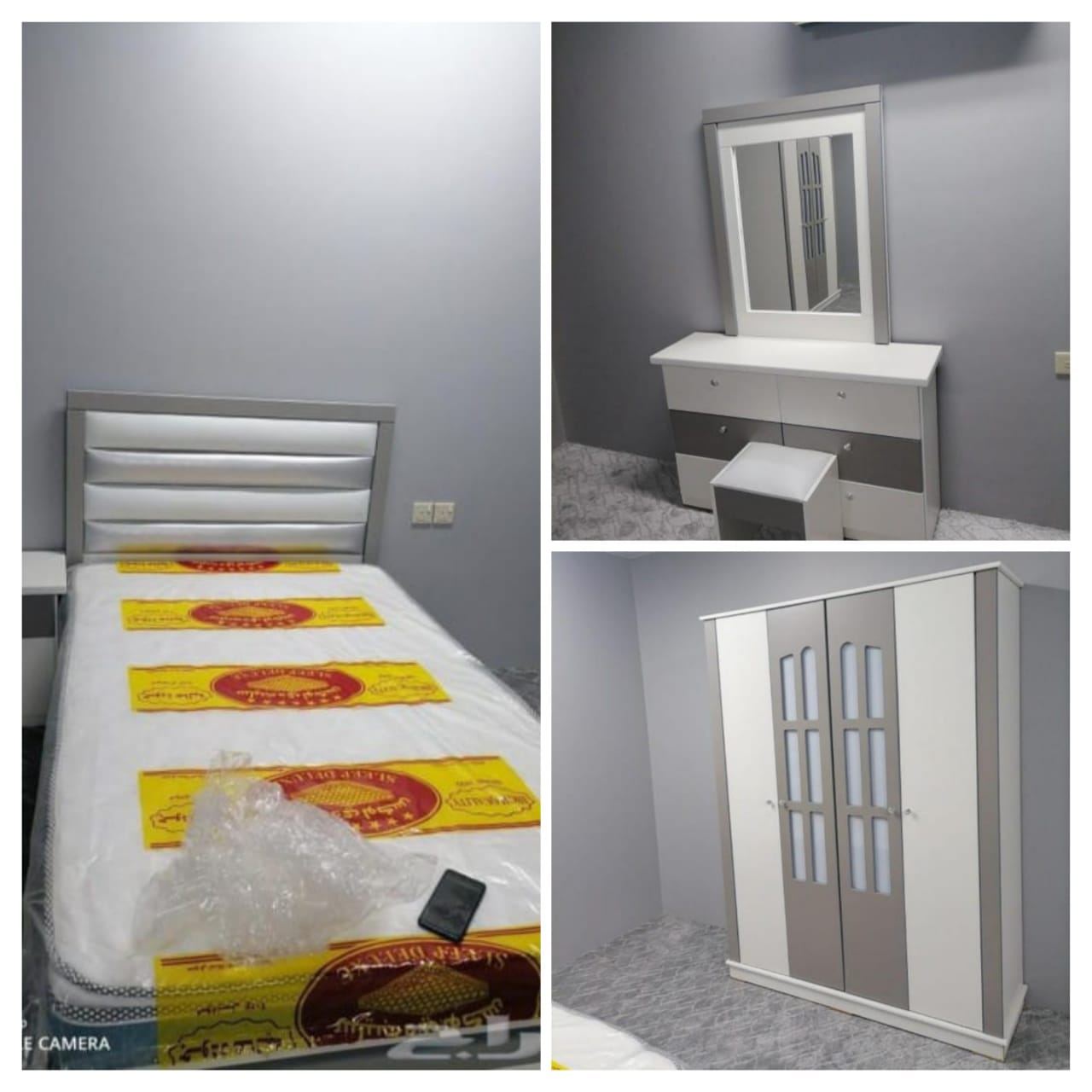 غرفة نوم نفر جاهزه لونين