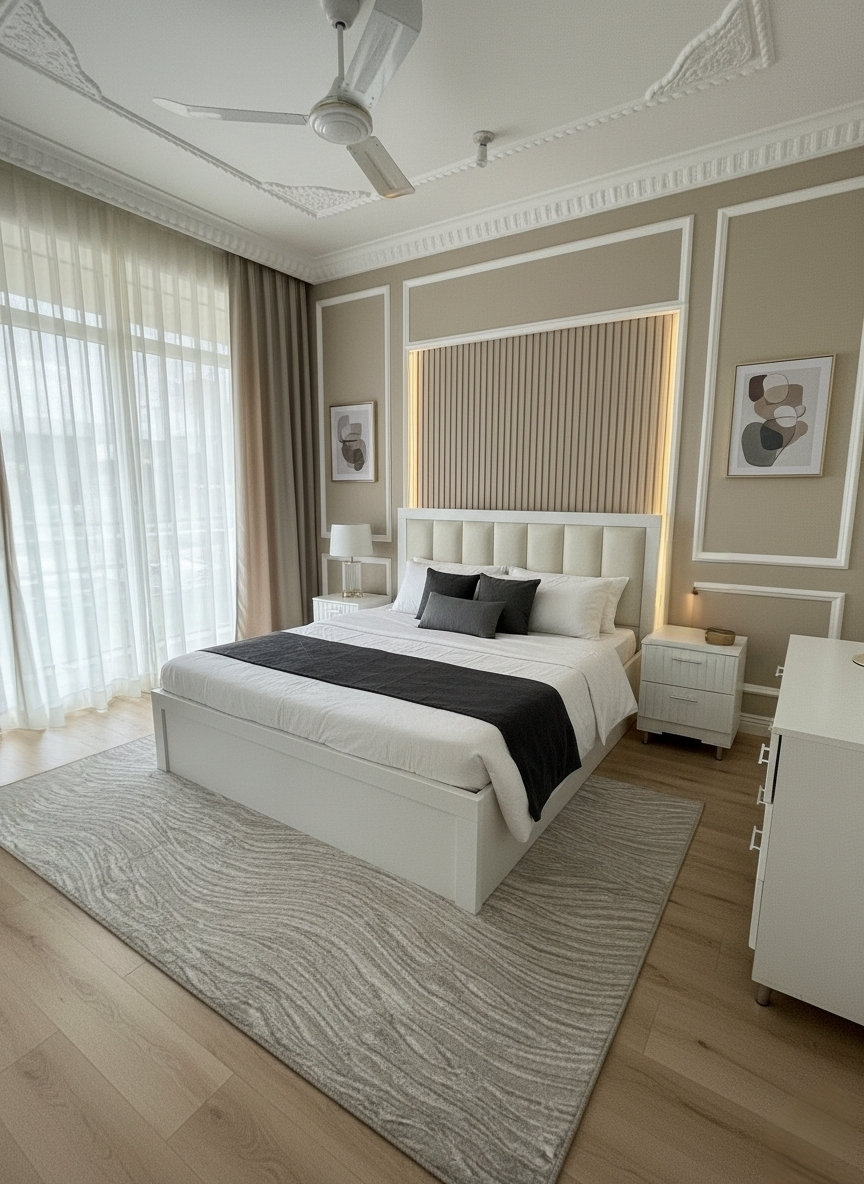 غرف نوم مودرن نموذج ١